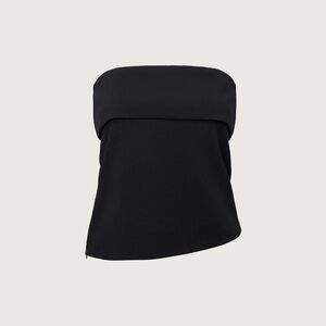 Oak + Fort Asymmetrical Tube Top (Black)
